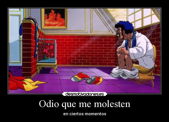 Odio que me molesten - 