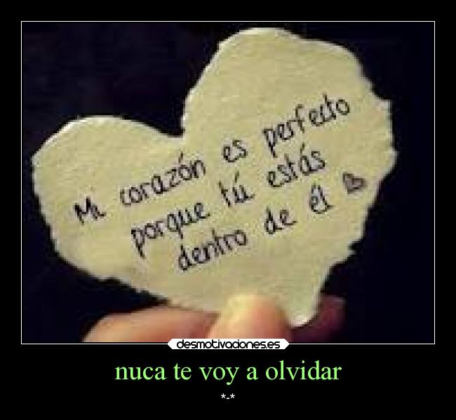 nuca te voy a olvidar - *-*