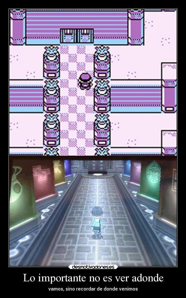 Lo importante no es ver adonde - vamos, sino recordar de donde venimos