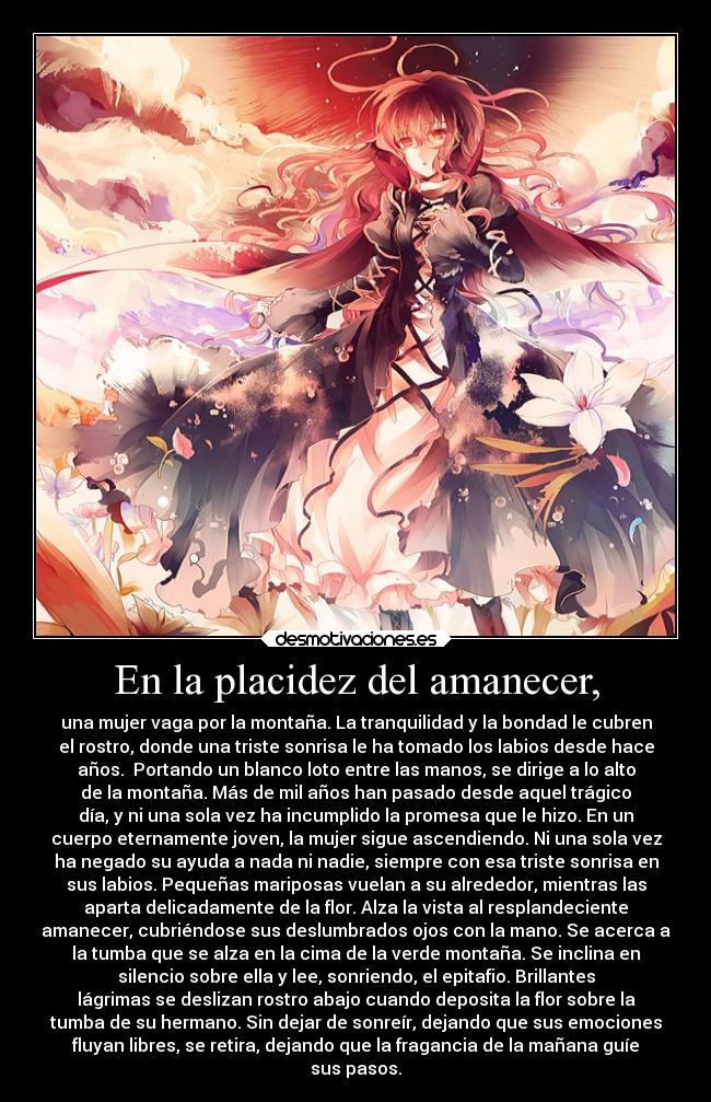 carteles promesas familia muerte vida historia relato metaforas flordeloto touhou byakuren hijiri desmotivaciones