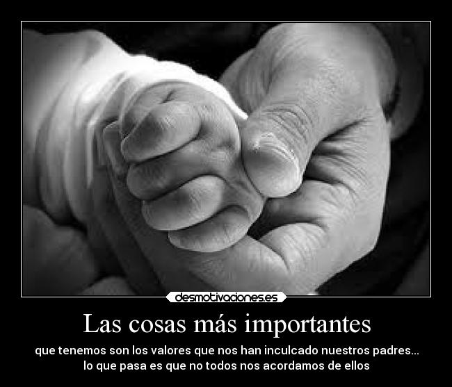 Las cosas más importantes -