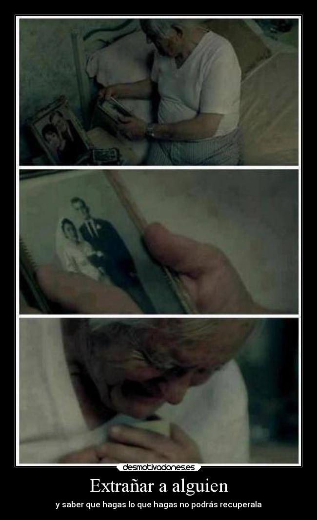 Extrañar a alguien -