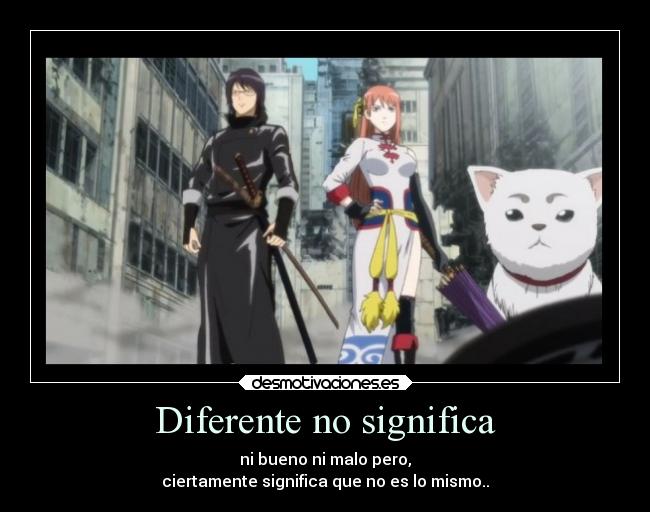 Diferente no significa -