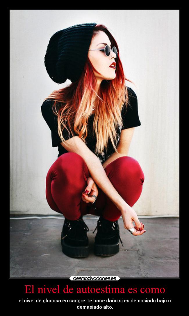 El nivel de autoestima es como -