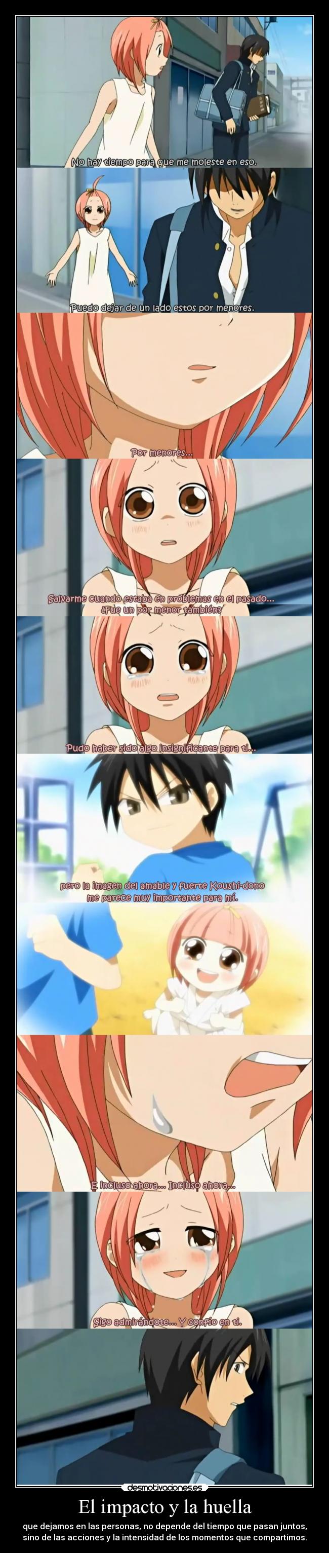 El impacto y la huella -