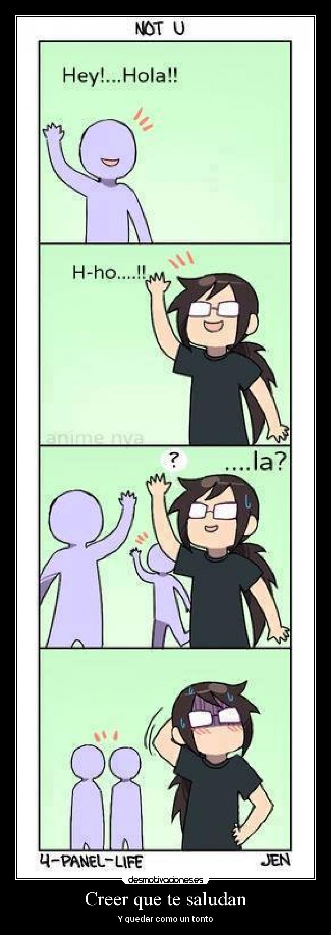 Creer que te saludan - Y quedar como un tonto