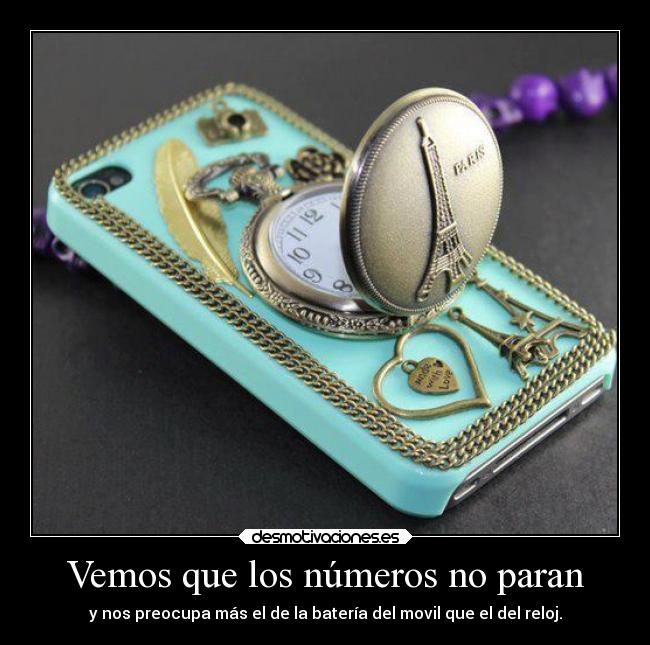 Vemos que los números no paran - y nos preocupa más el de la batería del movil que el del reloj.