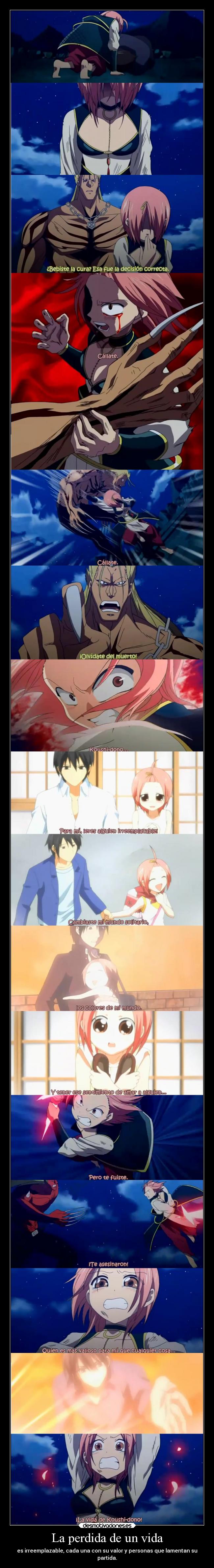 La perdida de un vida -