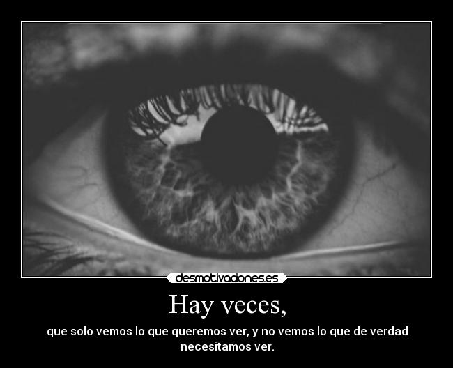 Hay veces, - 