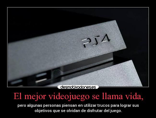 carteles vida vida videojuegos desmotivaciones metafora ryuzaky trucos objetivos desmotivaciones