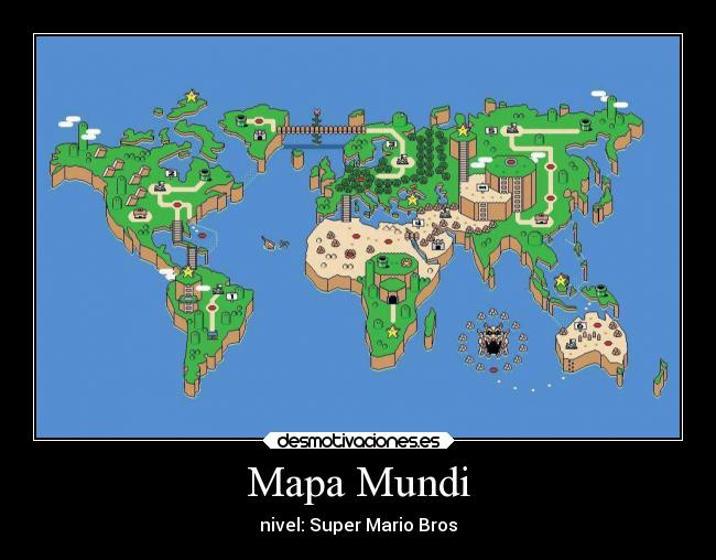 Mapa Mundi - nivel: Super Mario Bros