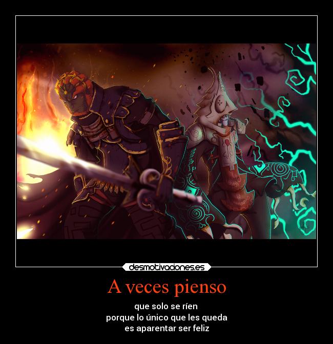 carteles videojuegos the legend zelda twilght princess ganondorf zant manga desmotivaciones