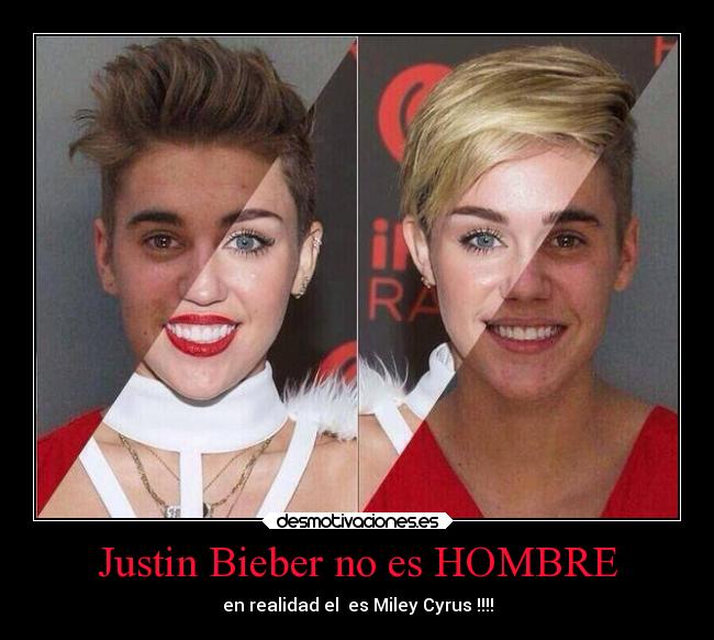 Justin Bieber no es HOMBRE -