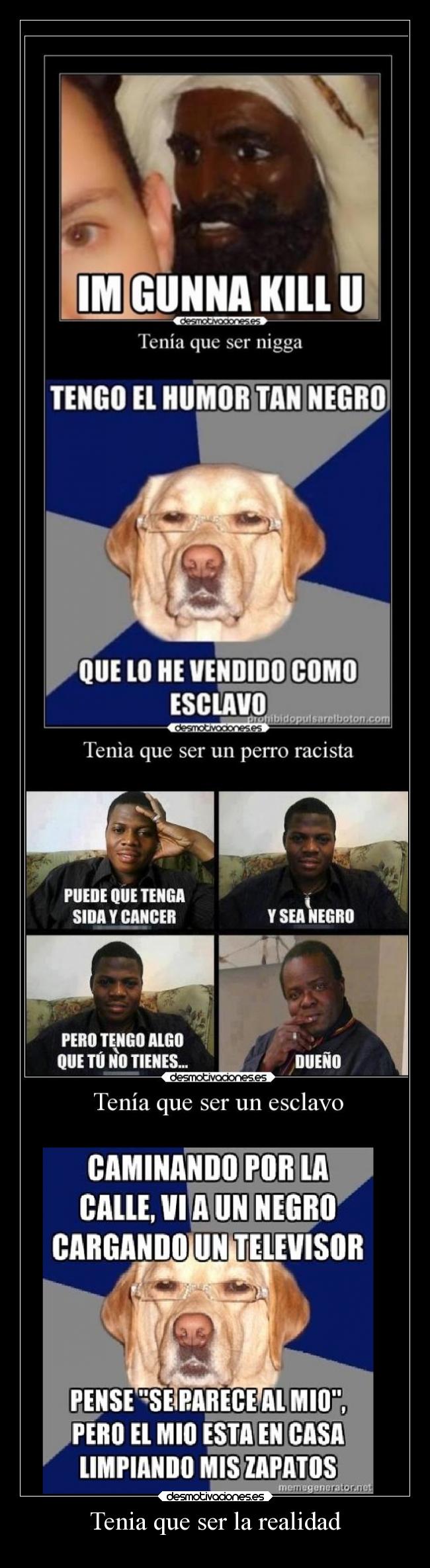 carteles chiste negros desmotivaciones