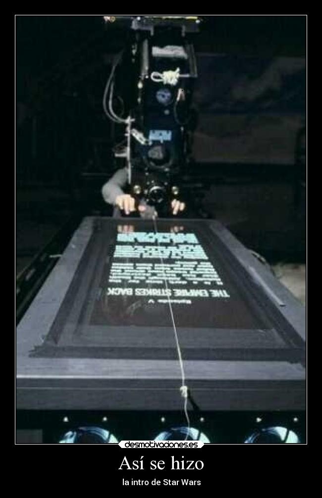 Así se hizo - la intro de Star Wars