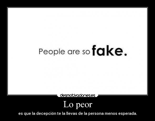 Lo peor -
