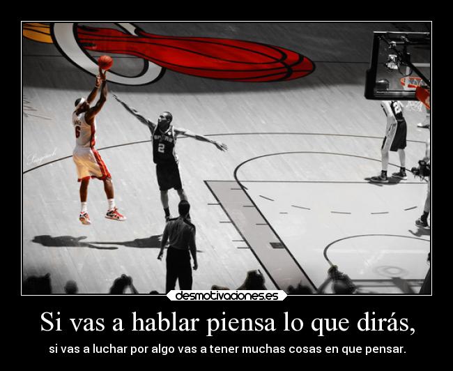 carteles confianza lebron canasta fuese cielo entraria por aro desmotivaciones