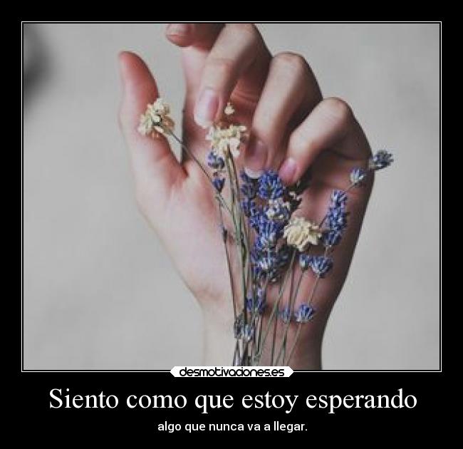 Siento como que estoy esperando -