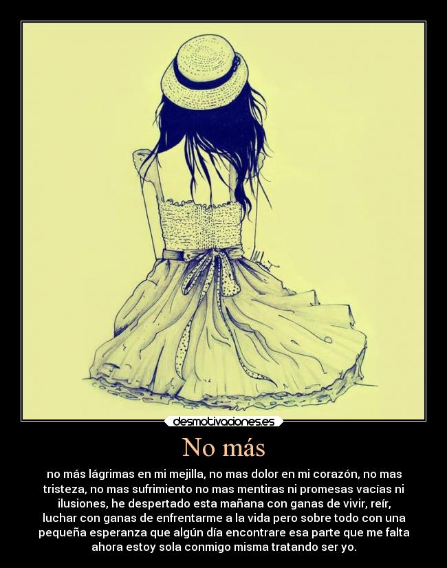 No más -