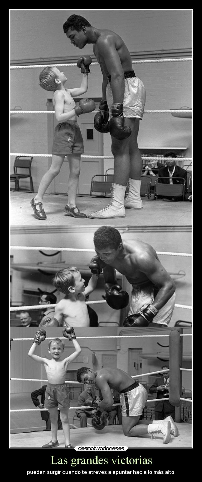 Las grandes victorias - pueden surgir cuando te atreves a apuntar hacia lo más alto.