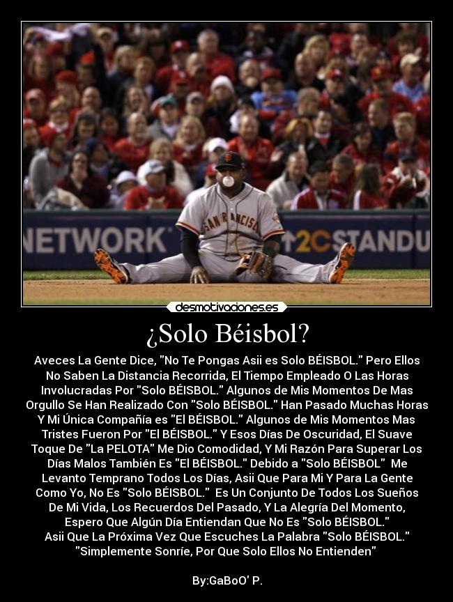 ¿Solo Béisbol? -