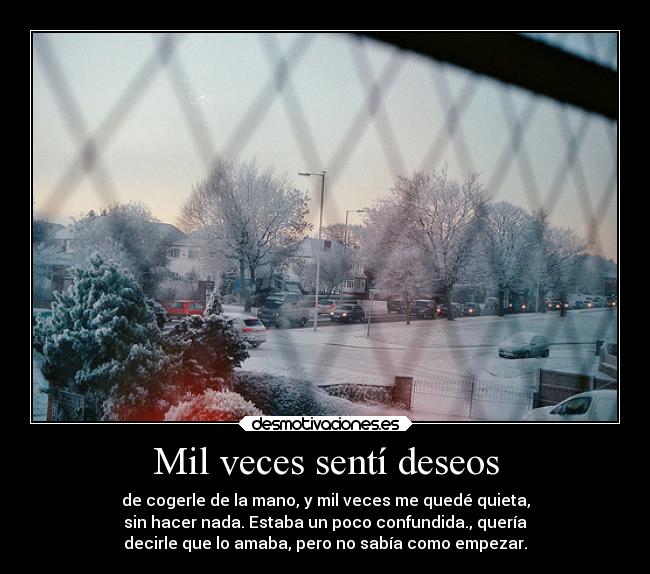 Mil veces sentí deseos -