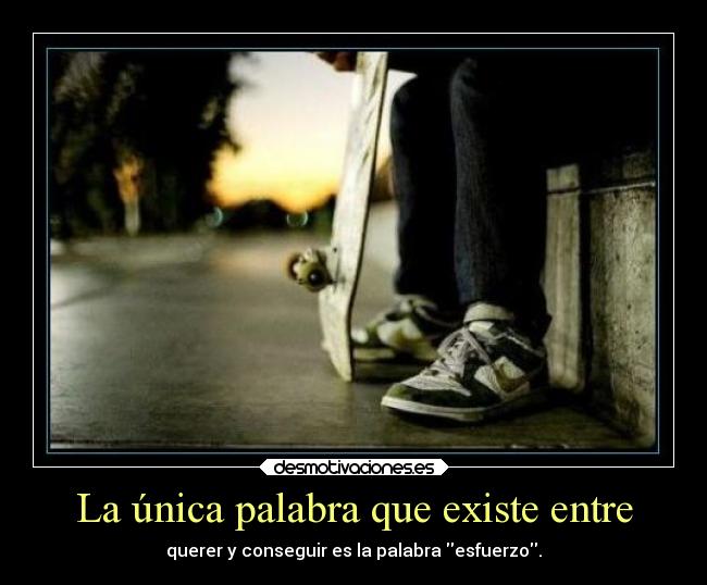 La única palabra que existe entre -