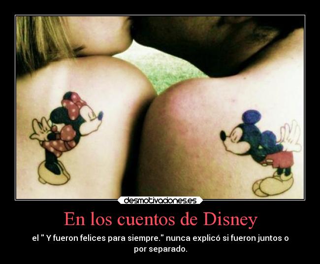 En los cuentos de Disney -