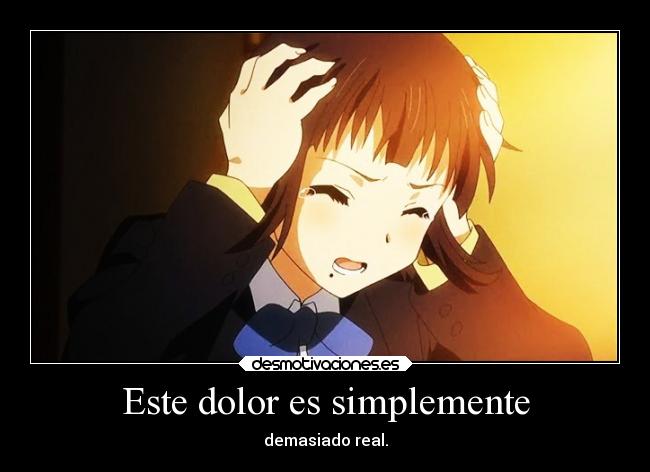 carteles dolor anime kokoo connect desmotivaciones