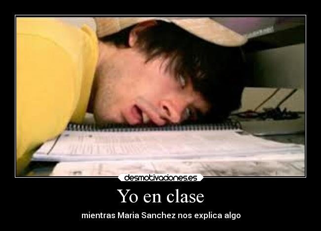 Yo en clase - 