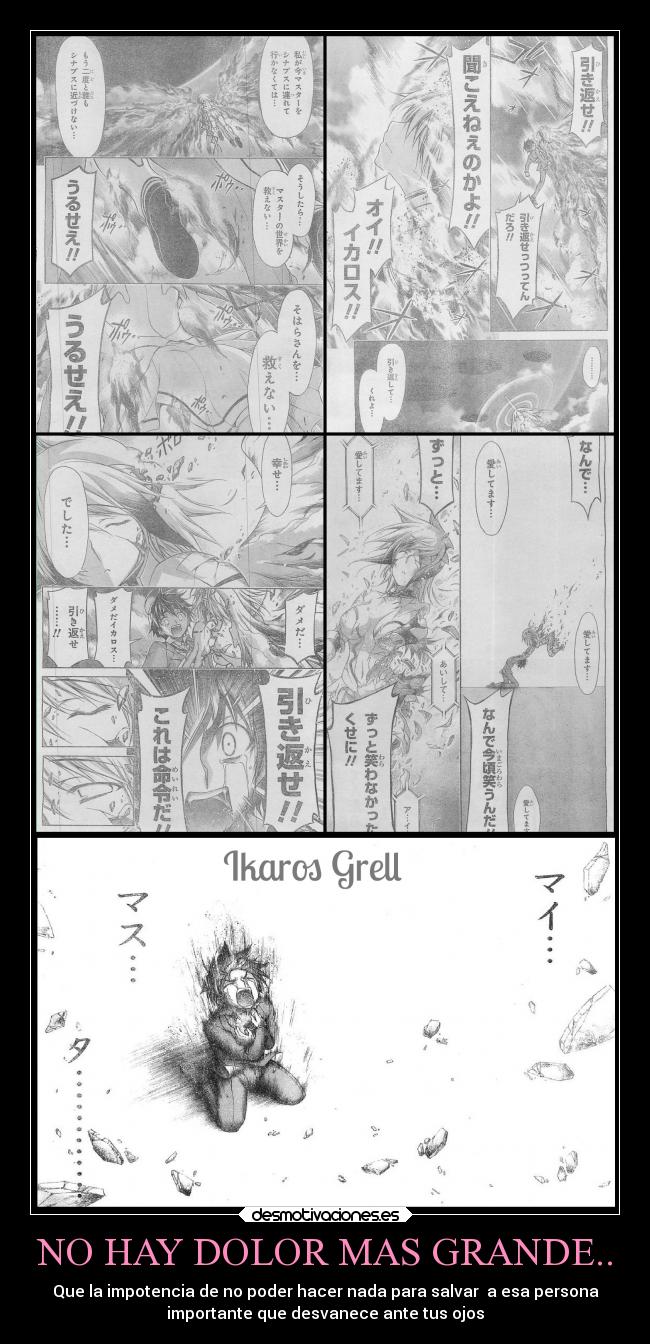 NO HAY DOLOR MAS GRANDE.. -