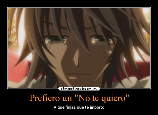 Prefiero un No te quiero -