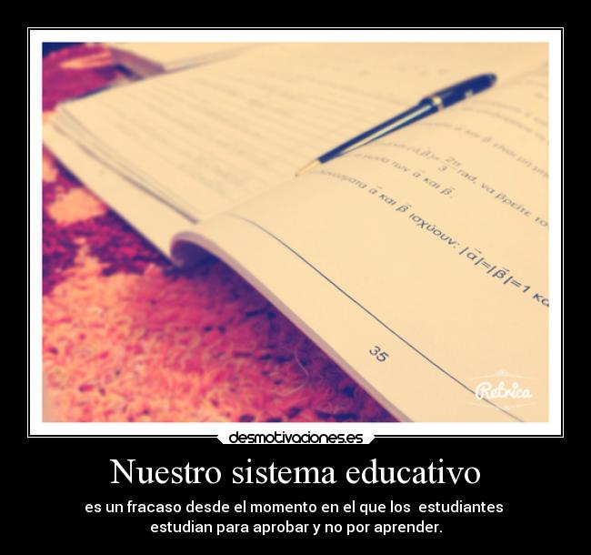Nuestro sistema educativo -