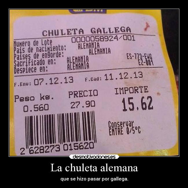 La chuleta alemana -