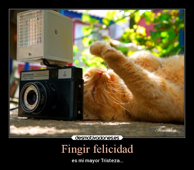 Fingir felicidad -