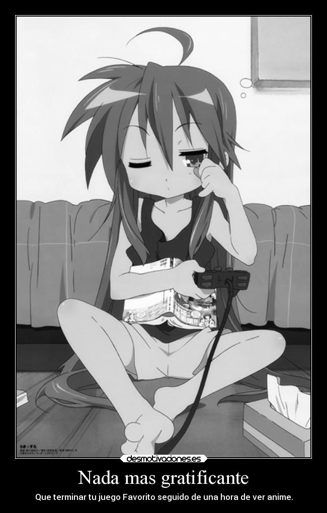 carteles frases anime lucky star video jueago desmotivaciones