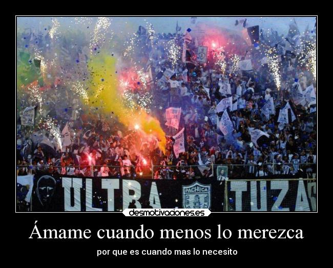 Ámame cuando menos lo merezca -