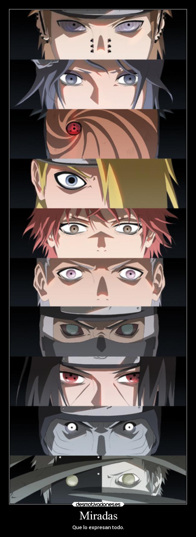 carteles muerte akatsuki hidan kakuso kisame itachi deidara sasori konan pain obito desmotivaciones