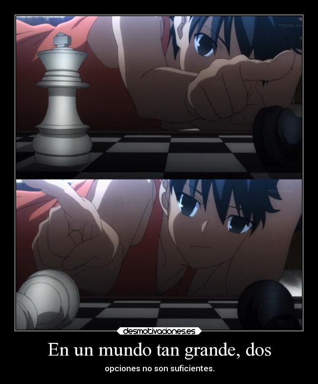 En un mundo tan grande, dos -