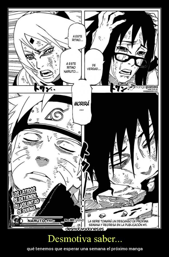 carteles naruto anime shippuden uzumaki sasuke uchiha echos reales muertes manga desmotivaciones