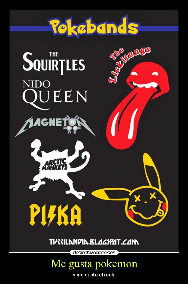 Me gusta pokemon -