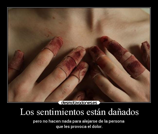 Los sentimientos están dañados - 