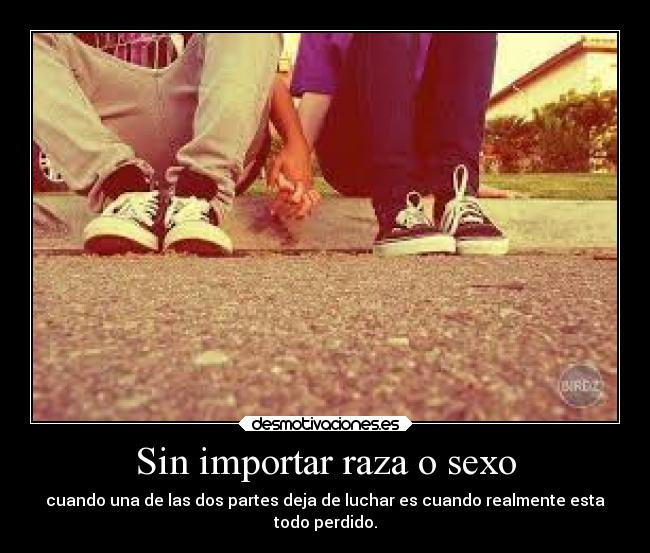 Sin importar raza o sexo - 