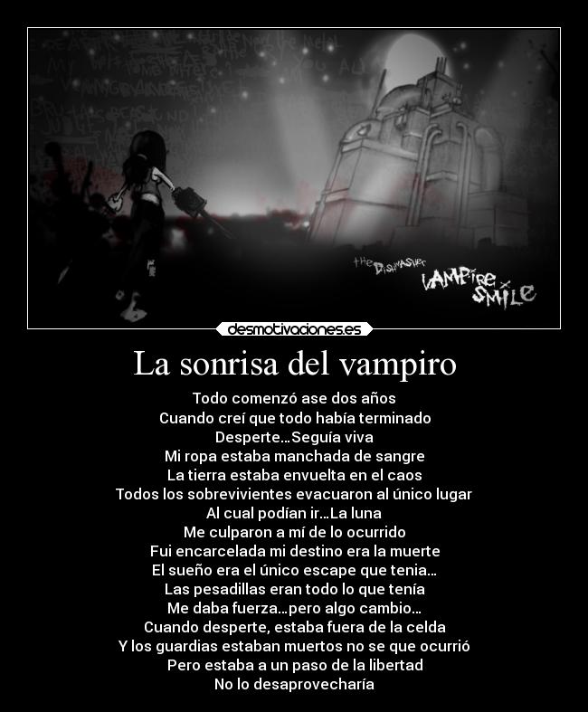 carteles sonrisa libertad videojuegos the dishwasher vampire smile yuki pesadilla desmotivaciones