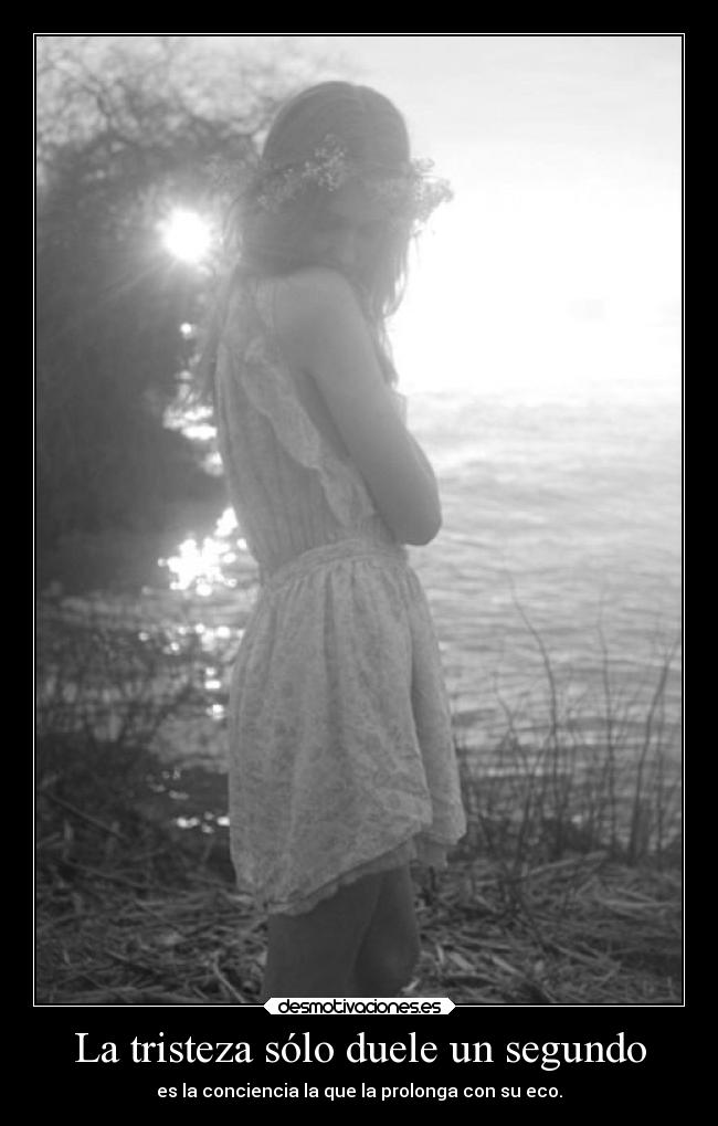 La tristeza sólo duele un segundo - 