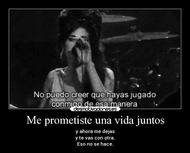 Me prometiste una vida juntos - 