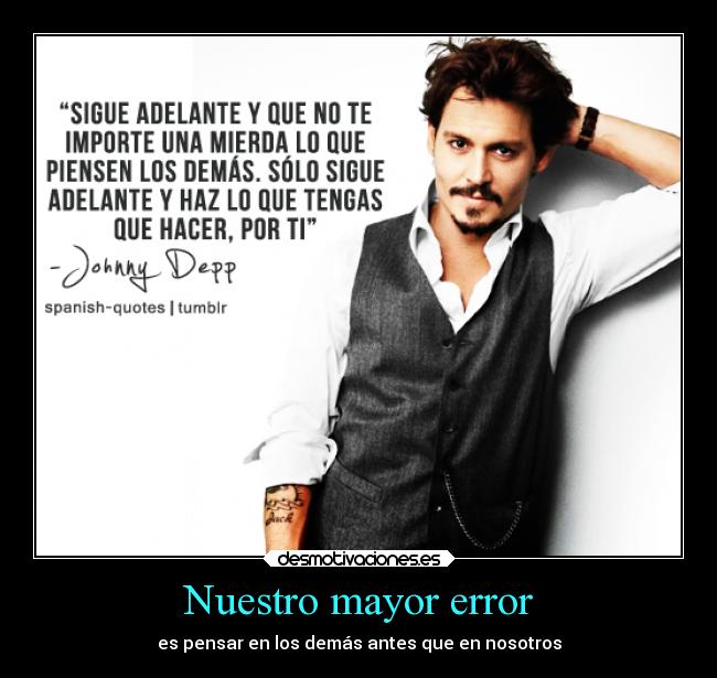 Nuestro mayor error -