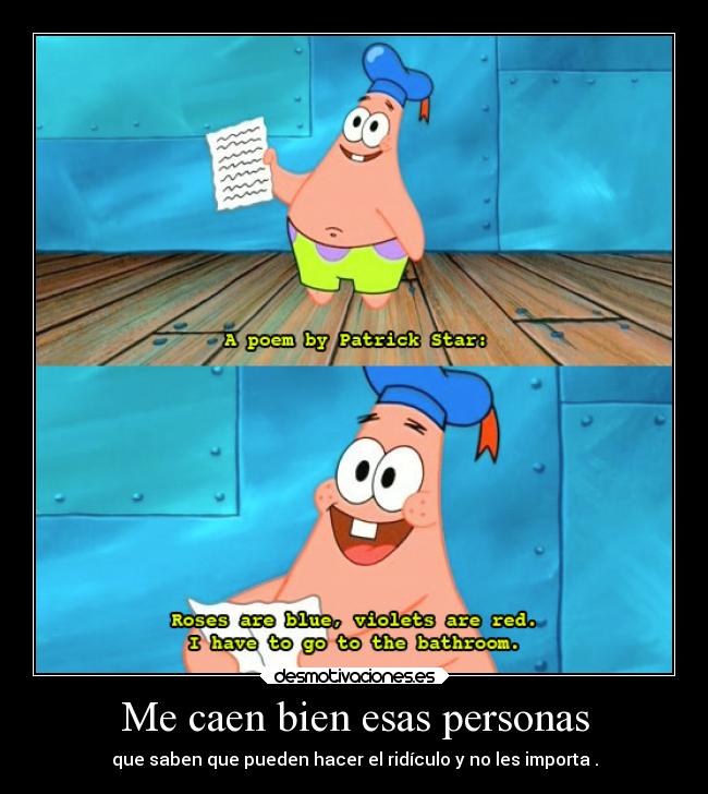Me caen bien esas personas -