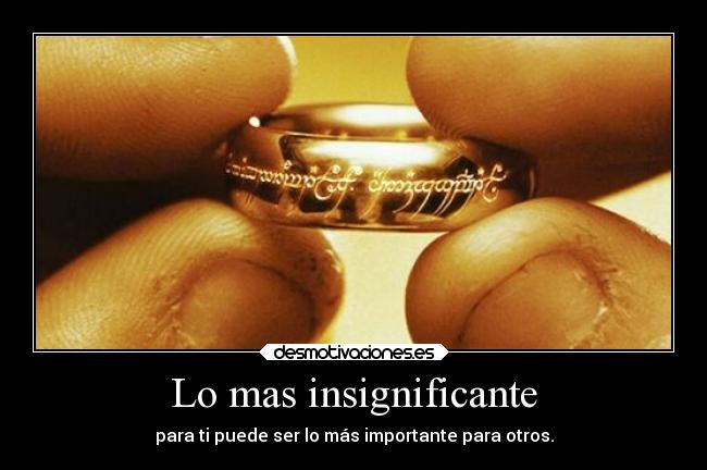 Lo mas insignificante - 