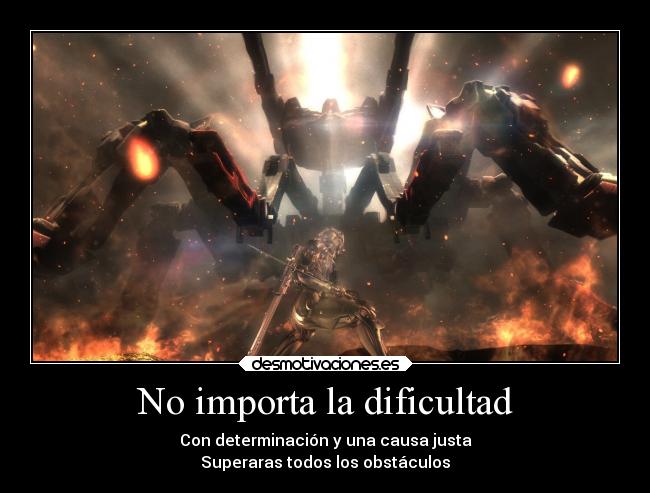 carteles videojuegos metal gear rising determinacion desmotivaciones